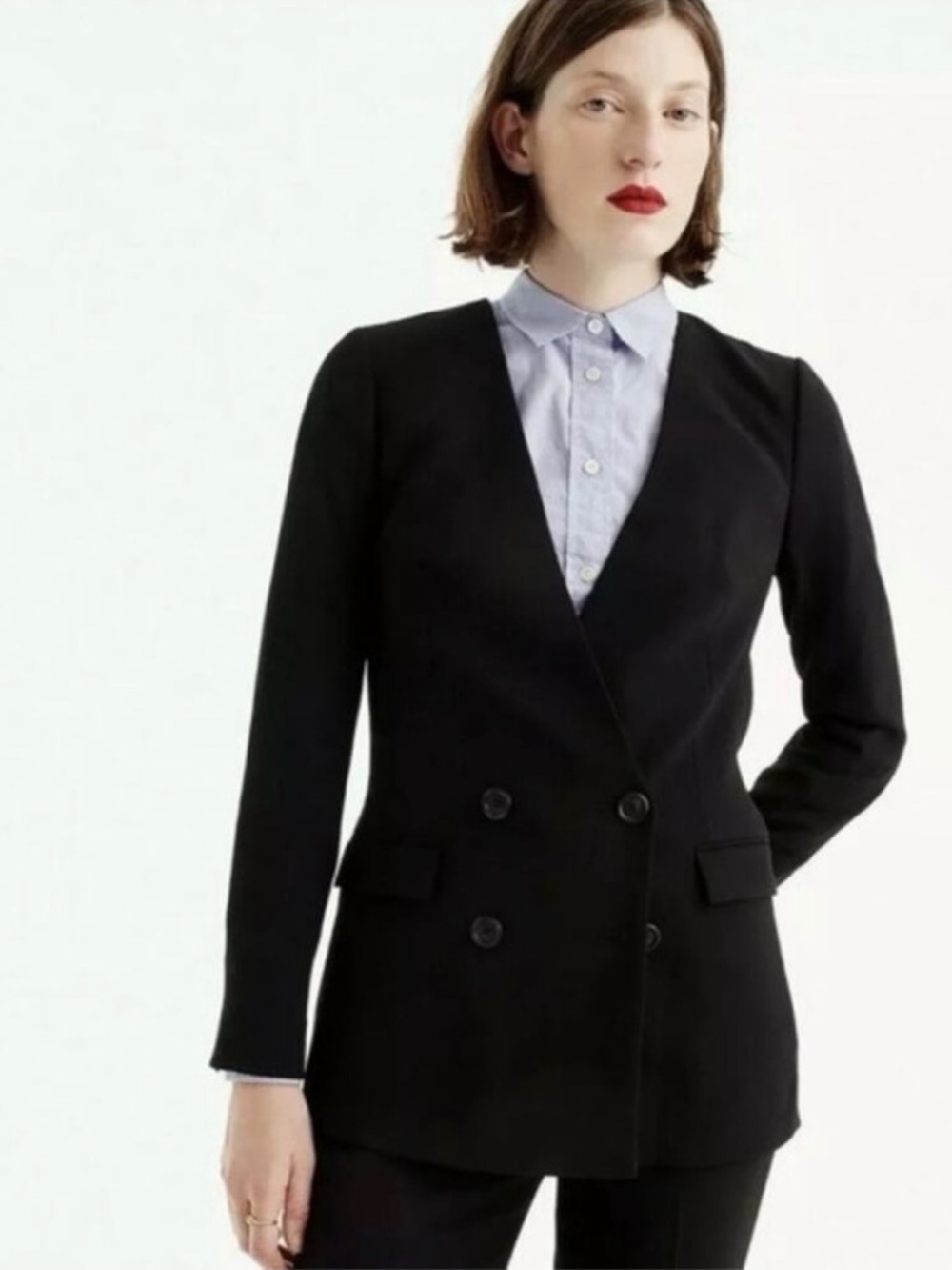 J. Crew French Girl Blazer Black 2
